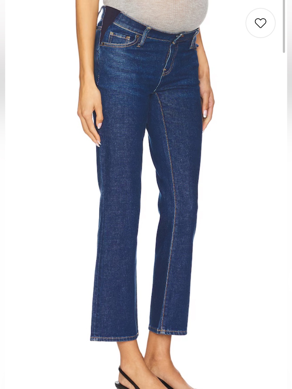 Hatch The Straight Under Belly Straight Leg Maternity Jeans size 28 NWT NEW